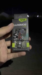 SLM NINE LUXIMOS LED LAMPU UTAMA MOTOR LASER ALA BILED H6 LS1 2 WARNA LOW PUTIH HIGH PUTIH KUNING SUPER TERANG ORIGINAL