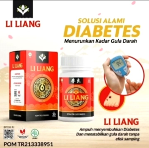 LI LIANG Herbal Diabetes & Kencing Manis 30 Kapsul Li liang Original