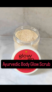 Ayurvedic Body Glow Scrub - Ground Almonds Almond Powder - Natural Exfoliating Body Scrub - Glow and Go