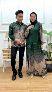 Baju Batik Couple Pasangan Lebaran 2025 Couple Keluarga Batik Couple Elegan