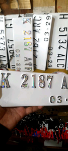 Plat Standart Baut Tanem Font Custom