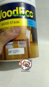 Cat politur sirlak Woodeco woodstain isi 1liter warna lengkap campuran air