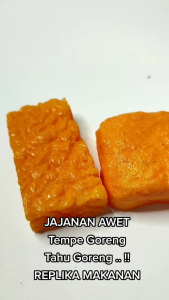 Replika Makanan Tahu Goreng: Mainan Edukasi Anak & Dekorasi Meja Makan