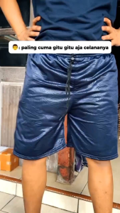 90 Ribuan DAPAT 3 ALL SIZE Celana Pendek Olahraga Emboss Tebal Elastis SportRunningOutdor Resleting Zipper