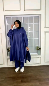 JAS HUJAN PONCO/KELELAWAR DEWASA PRIA DAN WANITA ANTI REMBES BAHAN PVC 0.25 YANG ELASTIS DAN KUAT