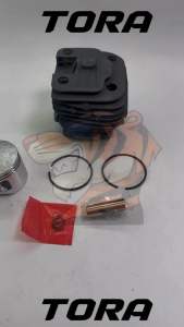 เสื้อสูบ เสื้อสูบเลือย5200(2พอร์ต มีปีก) พร้อมลูกสูบ 2แหวน 45มม เลื่อยยนต์5200 รับประกันคุณภาพ