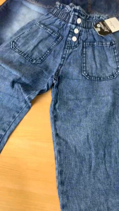 Boyfriend Jeans Anak Cewek Celana Panjang Kancing Usia 3-7 Tahun