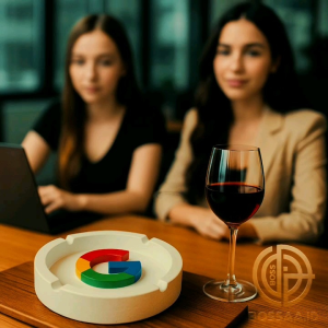 Asbak Aesthetic Asbak Unik Logo Google Putih Hiasan Meja