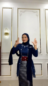 Set Couple Batik Sarimbit Navy Termurah Terbaru