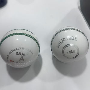 CB Platinum White Cricket Leather Ball (156 GMS 142 GMS & 135 GMS) Bola Kriket