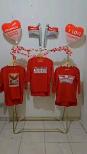 Kaos Oversize Wanita Khusus Warna Merah Gambar Dirgahayu Republik Indonesia Ke 80th Bisa Seragaman