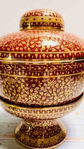 จิตต์ติมา เบญจรงค์ ขันน้ำมนต์เบญจรงค์ (สินค้า OTOP 5 ดาว จังหวัดสมุทรสาคร)