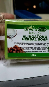 Alingatong Herbal Soap 100g/Natural Body Wash Skin Lightening & Nourishing