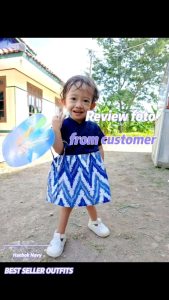 Hanbok Anak / Hanbok Batik / Hanbok Brokat warna Navy