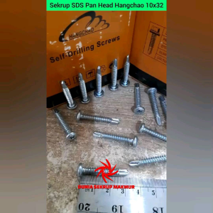 (50 pcs) Sekrup Roofing SDS PH 10x32 / Skrup Baja Ringan Pan Head 3CM