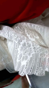 Vải ren voan voan thêu ren hình hoa may đầm váy may rèm trang trí nhà cửa khổ 1m5