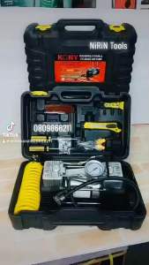 KONY ปั้มลม 2 สูบ  มี2แบบ2ขนาดให้เลือกชื้อ: (12Vใช้แบตเตอรี่ และ 220Vใช้ไฟฟ้า ✅ รบกวนอ่านรายละเอียดให้ดีก่อนสั่งซื้อ)