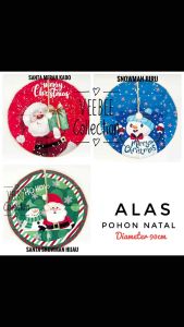 Alas bawah pohon natal FLanel halus/ tatakan kaki pohon natal/ kain penutup pohon natal/ christmas ornaments