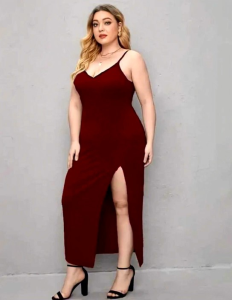 Plus size andrea casual dress with slit large to 3xl frame bodycon dress
