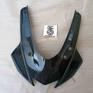 Tameng / CHL / Kedok R15 V3 Carbon Cover Headlamp Original Buat R15 V3 Motif Carbon