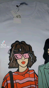 Kaos Wanita Front Print: Baju Zara Terbaru