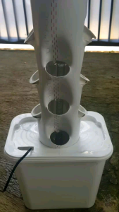 Paket Set Pipa Hidroponik Vertikal & Tanaman Vertikultur 12 Lubang