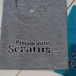 Kaos Anak Pinjam Dulu Seratus Bahan Lembut Usia 2-9 Tahun