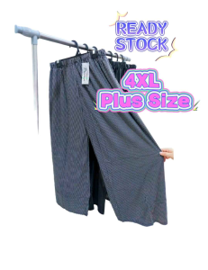 Plus Size 4XL Seluar Palazo Panjang Wanita Saiz Besar Lady Palazo Long Pant Plus Size ❤BIG SIZE SALE❤