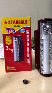 Stargold SG-4001 Japan Rechargeable Emergency Light 60W SMD LED 3 in 1 High Quality