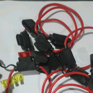 com bo 10 dây đế cầu chì vòng chống nước( cho cầu chì chân to) dây to bảo vệ còi đèn loa