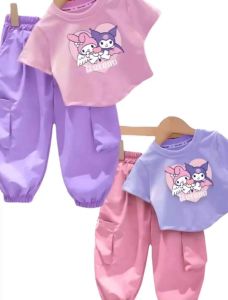 Set Baju Anak Perempuan Motif KUROMI Usia 1-12 Tahun
