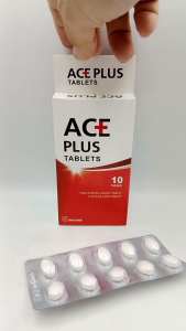 ACE PLUS TABLETS 10s EXP 12/28 (Paracetamol 500mg Caffeine 60mg)