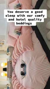 Comfy Beddings Ph Single Double Queen King garterized beddings bedsheet 4in1 set High hotel quality