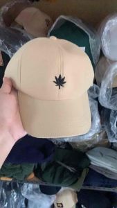 Topi Baseball Caps Distro Bordir Daun Kecil Rasta