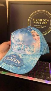 Topi Anak Perempuan Frozen & LOL Motif Full Print Elsa Anna Lucu