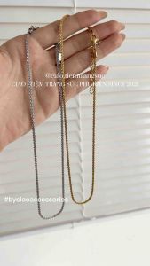 [KHÔNG ĐEN GỈ] Dây chuyền vòng cổ titan thiết kế không gỉ tinh tế Mikka Ciao