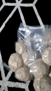 Bakso ikan sinar bahari bandung jumbo rudal isi cabai pedas isi 4 biji