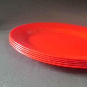 6PCS PIRING SAJI OVAL SEMI MELAMIN/PIRING SAJI OVAL SERBAGUNA WADAH MAKANAN