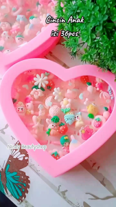 Cincin Box Anak isi 36pcs Cincin Motif Karakter
