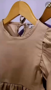 Setelan Anak Linen Smilee Bella Warna Krem Size 1-5