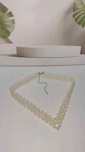 Valira V Pearl Head Chain Crown Forehead Tiara Headpiece Rantai Hiasan Kepala Mutiara Crown Links Bridal Bride Bridesmaid Handmade Fashion