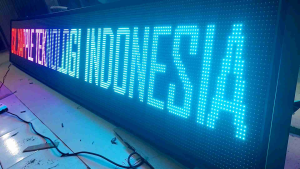 Huruf Berjalan Running Text Raning Teks WiFi RGB Full Color 1 Sisi