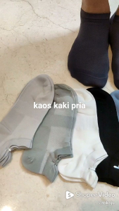 kaos kaki pria pendek katun lembut warna polos semata kaki cowo dewasa 11037