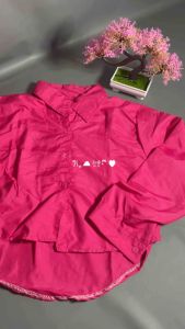 Long Lexa Sakura / RIABELLA Crop Kemeja Korean Style