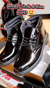 Sepatu PDH Tali Resleting Formal Kasual Trendy untuk Dinas Harian Kerja Kantor Security Kuliah Kerja