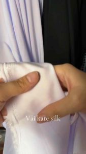 Vải Kate silk / kate plain - may áo sơ mi đồng phục học sinh ( dài 1m khố 1.6m vải cắt liền)