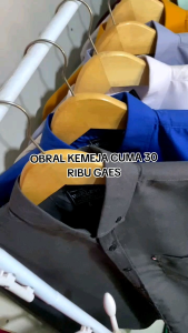 Paket Hemat 2PCS 50Ribu Kemeja Polos Pria Lengan Pendek