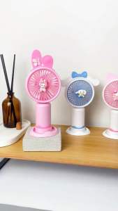 Sanrio Kipas Angin Mini Fan Karakter Motif Lucu Hellokitty Kuromi Melody Cinamoroll