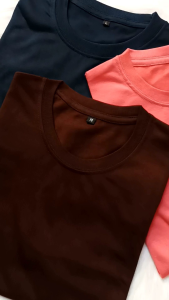 Kaos Polos Cokelat Tua Laki-Laki Semi Katun 24s / Pakaian Kaos Pria Wanita / Kaos Distro Dewasa