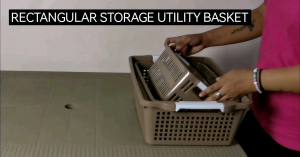 Uniglobal Rectangular STORAGE Utility Basket Multipurpose Uses Rectangular Plastic Organizer in 3 sizes#1101